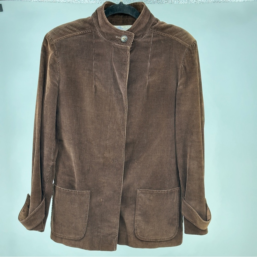 Vintage 1989’s Brown Corduroy‎ Women's Blazer Smock